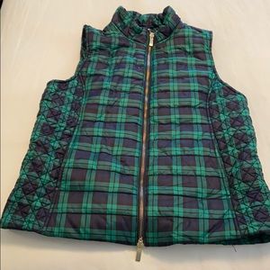 Vineyard Vines Navy and Green Vest size small